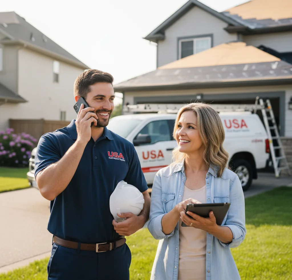USA Roof Repair Experts customer support in Waterflow